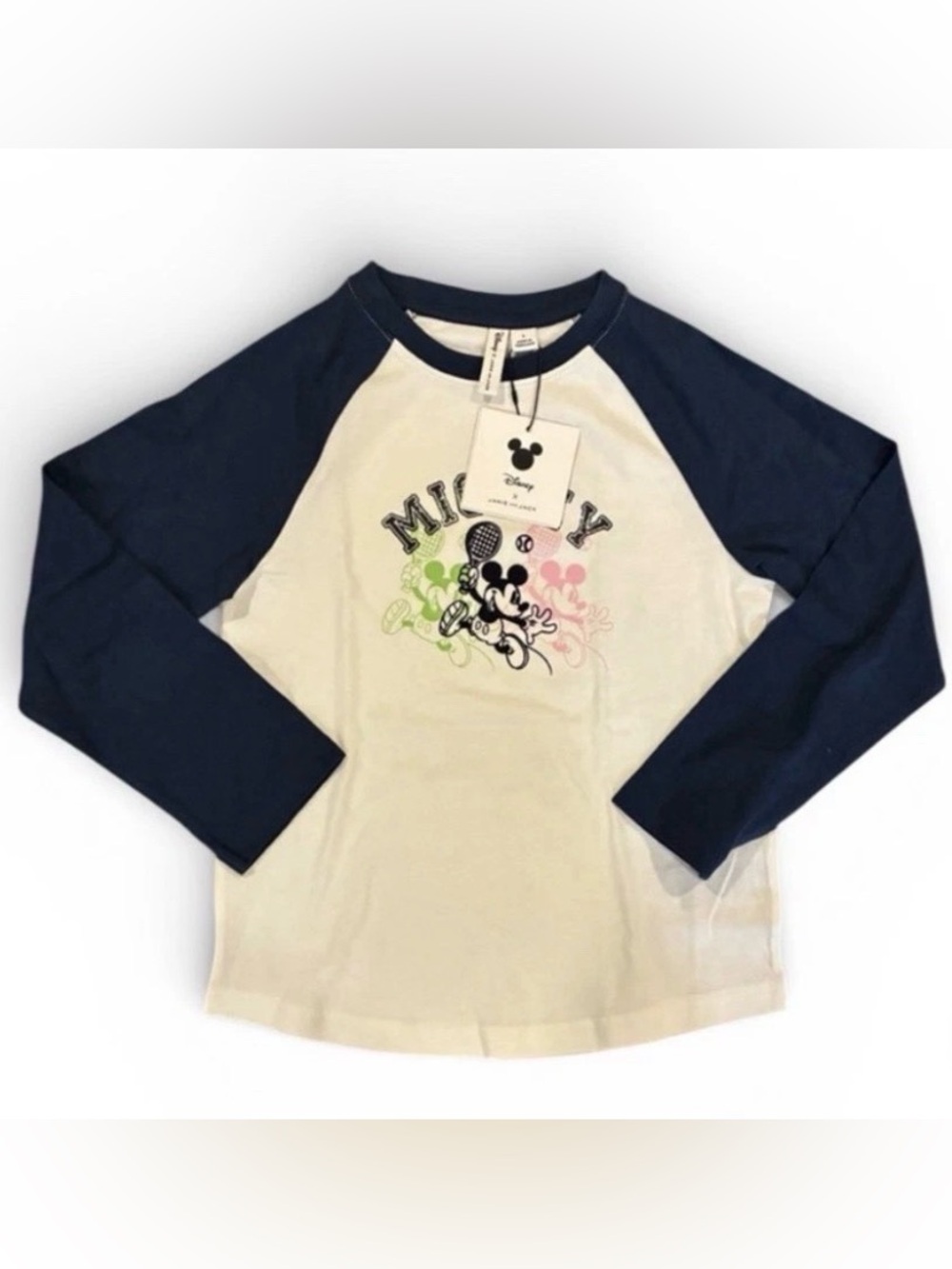 Disney Mickey Mouse Raglan Long-Sleeve Tee - Navy/White by Janie and Jack